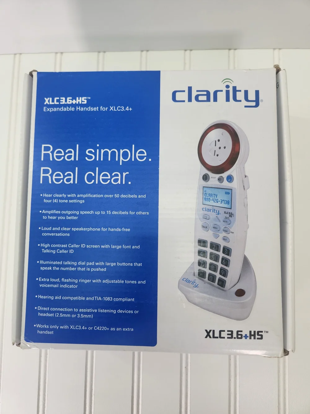 Clarity XLC3.6+HS Accessory Handset – DECT 6.0 Amplified Phone
